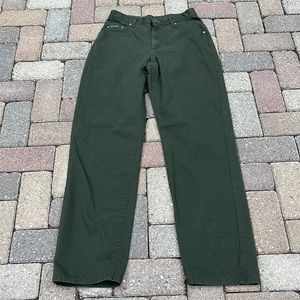 LEE Riveted Vintage Olive Green Straight Jeans 12L